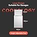 Cookology CCFZ99WH Freestanding Chest Freezer in White - 99 Litre Capacity - Suitable for Outbuildings & Garages - Adjustable Feet - Freezer and Refrigeration Modes - Temperature Control