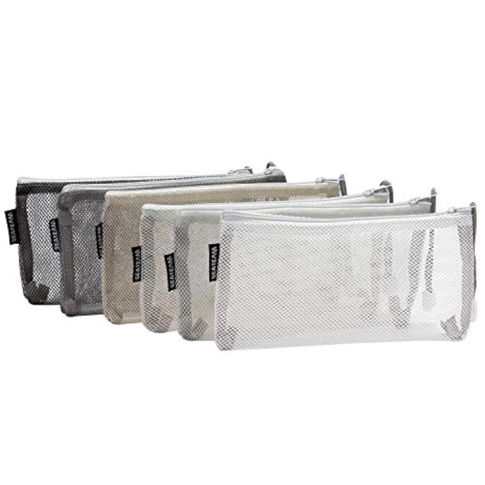 Portable Travel Toiletry Pouch Organizer Bag, 6pcs Set