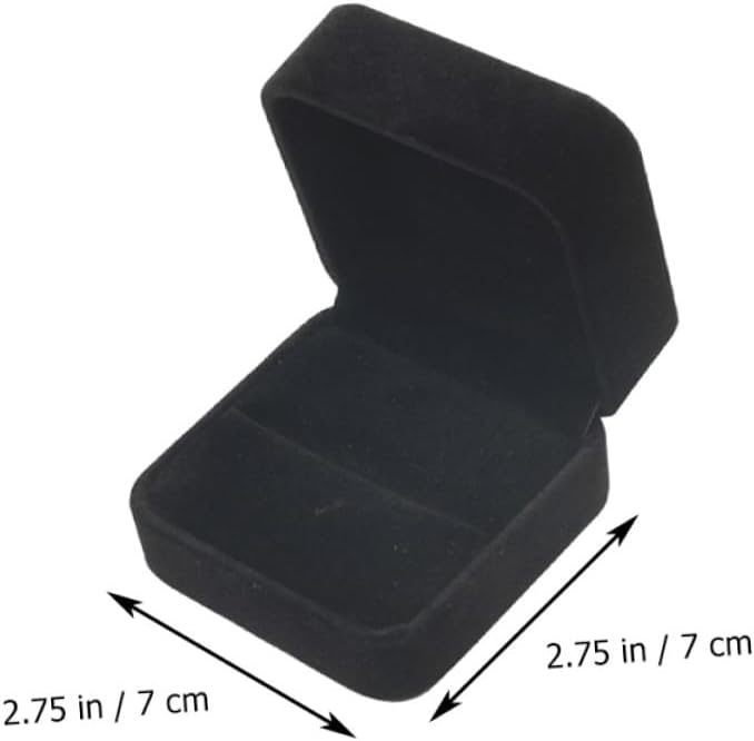 Creative Flannel Jewelry Box for Engagement and Wedding Ring Display image 2