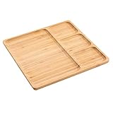 Gerso Bambou planche à découper 28 cm carré - pour une assiette de fromage et beacoup plus