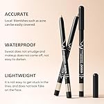KISSIO Concealer Pencil,Under Eye Concealer,Cover Acne and Freckles,Brightener,Waterproof,Long-lasting,Cream,Makeup Pencil with Sharpener,02 NATURAL - Image 3