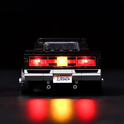 Kyglaring LED Lighting Kit Compatible with Lego Speed Champions Fast & Furious 1970 Dodge Charger R/T 76912 Building Blocks - Image 4