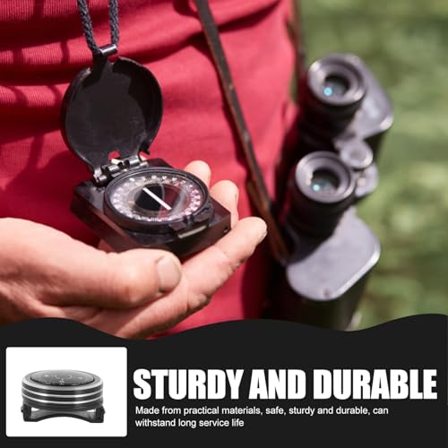 Brújula Portátil de Metal BESPORTBLE para Camping y Senderismo miniatura 3