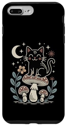 Cat Cottagecore ���I �t���[���� �L�m�R ���� �L�D�� �X�}�z�P�[�X iPhone 7 Plus/8 Plus �p