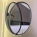 XPLKQXE Household 360° Rotation Windows, Round Shed Window with Tempered Glass, Flush Mount Playhouse Kitchen Home Decor Porthole, Mobile Home Basement Windows(Black-A,60cm)