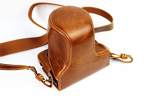 Zakao X-E2 Kameratasche, PU-Leder, mit Öffnung unten, schützende Leder-Kameratasche für Fujifilm Fuji X-E2 X-E2S XE2… – Bild 6