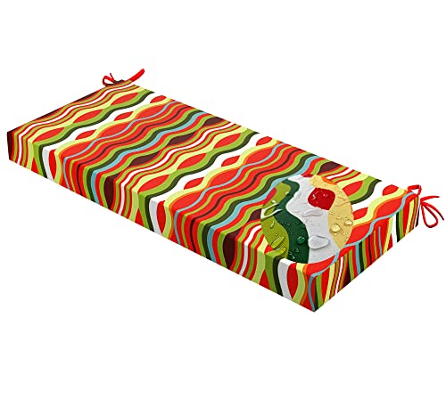 Patio Garden Outdoor Bench Cushion Water-Resistant 47X17X2 Inch Bench Seat Cushion Cushions For Garden Chairs Thickened Sponge Filling Swing Cushion/Rocking Chair Cushions/Patio Loveseat Cushion #TOP3