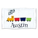 Pattern Pop Small Personalized Train Towel