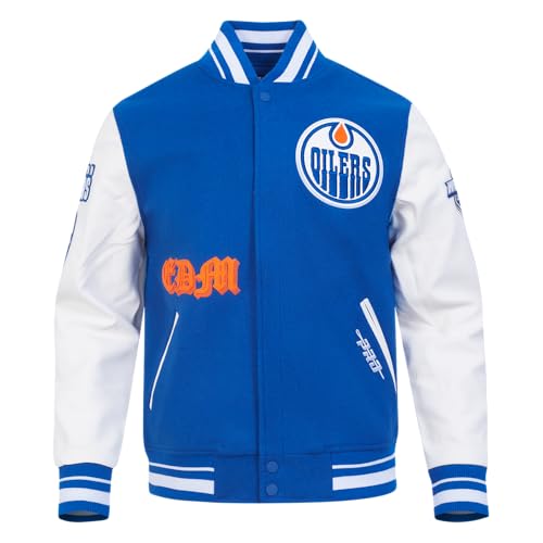 Image of Pro Standard Mens NHL Old English Varsity Jacket