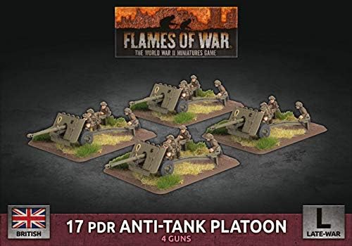 Flames of War Late War: British 17 PDR Anti-Tank Platoon (BBX52)
