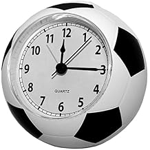Compact Soccer Alarm Clock Bedroom Decor Children Student Desk Clock Soccer Ball Alarm Clock Soccer Alarm Clock for Boys Kids Teens