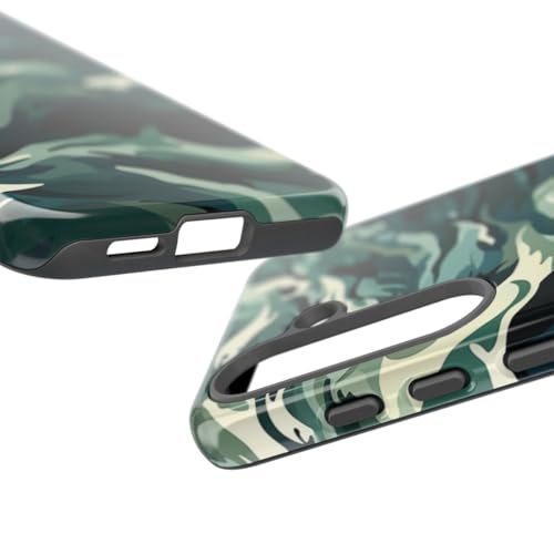 Coque rigide brillante Samsung S25 aux finitions premium vagues