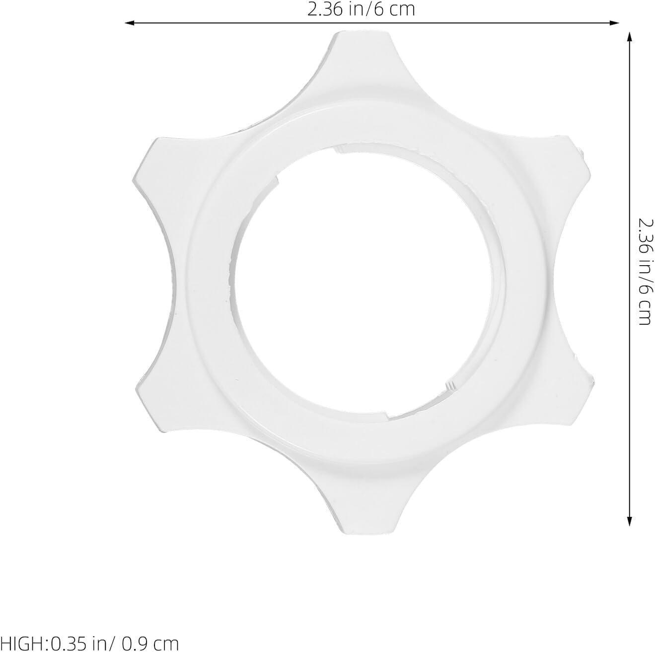 Kisangel 10 Pcs White Plastic Fan Nuts Replacement Parts Household Electric Fan Fittings Fasteners and Blade Fixing Compatible
