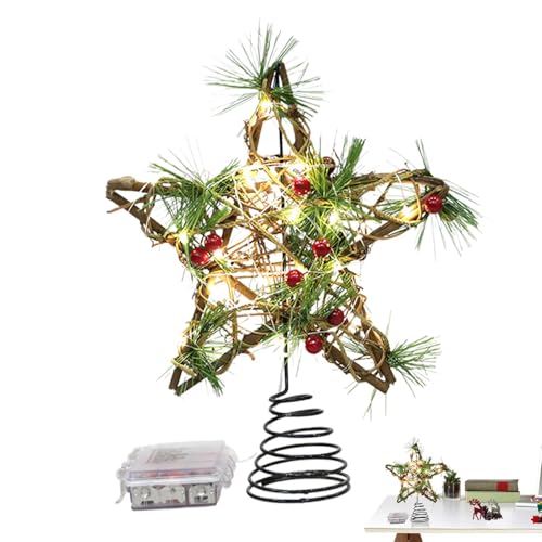 Estrella para árbol de Navidad con luces LED de bajo consumo e iluminación 2
