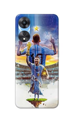 Image of Printed Hard Back Cover for Oppo A78 4G Back Cover (Famous Football Player -J2) -190724(EA)