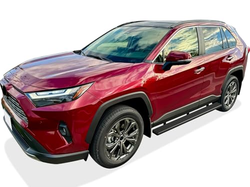 Estribos laterales de acero negro para Toyota RAV4 2019-2025 miniatura 2