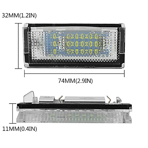 Placa de números de números do carro de 12v LED LED LED CANBUS SEM ERRO PARA BMW E46 4D 1998-2003 MI