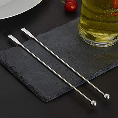 Miniatura 5 de 5 uds de acero inoxidable café bebidas agitadores cóctel agitadores bebida Swizzle Stick 7.4" Swizzle Stick Picks Herramientas