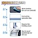 2 Rolls×32Ft Car Vinyl Pinstriping Tape Stripe Decal, DIY Car Body Side Stripes Auto Striping Tape Emblems Trim, Universal for Car Motorcycle Door Home Musical Instrument (Blue)
