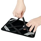 Elastic Retention & Organizer Board (Lightweight, Portable, Double Sided Storage, Elastic Bands) - Black