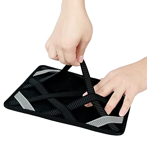 GPCT Elastic Retention & Organizer Board (Lightweight, Portable, Double Sided Storage, Elastic Bands) - Black