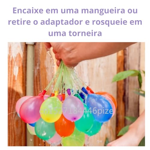 Bexigas De Água Brincadeira De Verão Guerra de Balões Praia Diversão Amigos Encha 37 Unidades em 60