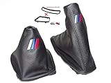 Funda para palanca de cambios compatible con BMW E36 E46 Serie 3 1991 – 2005 de piel M/// cosida