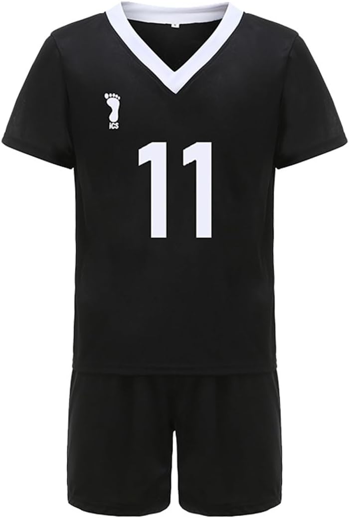 High School Volleyball Uniform Cosplay Costume Sportswear Jersey Shirt Shorts Halloween for Women Men