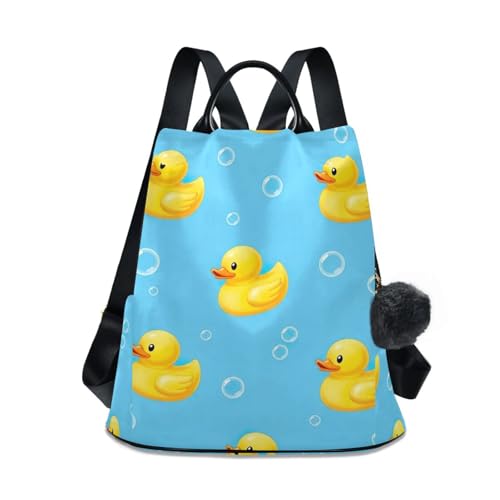 Sac à dos bleu canard et jaune parfait pour vos sorties en ville et voyages
