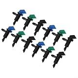 Gartenbewässerung Tropfstrahler 60 oder 300 Stück mit Absperrventilen und robustem Design für effiziente Wasserversorgung, kompatibel mit PE und 4/7 Bewässerungsrohren (60 Stück)