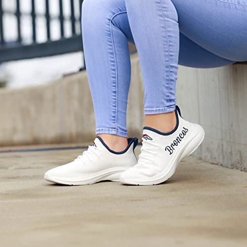 Image of FOCO NFL Womens NFL Team Logo White Athletic Shoes Sneakers