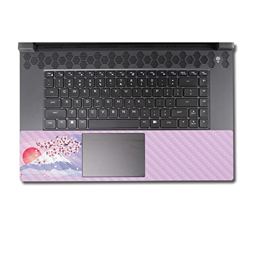 Image of MightySkins Carbon Fiber Skin Compatible with Alienware M17 R5 (2022) Full Wrap Kit - Fuji Sunset | Protective, Durable Textured Carbon Fiber Finish | Easy to Apply & Change Styles | Made in The USA
