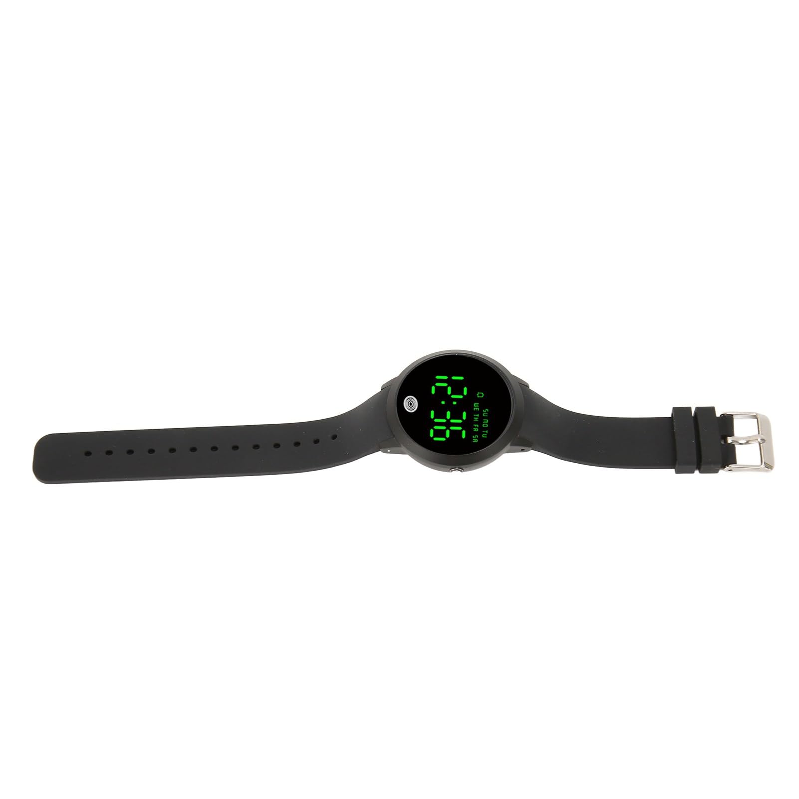 LJCM Reloj, Pantalla a Color Redonda Retroiluminada a Prueba de Golpes Simple 12 24 Horas de Conmutación SHO Hombres Reloj Digital para el Trabajo (Talla Grande)