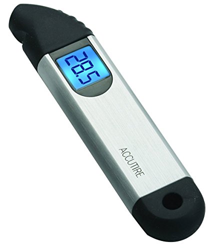 Measurement Limited Accutire MS-4004B Digital Tire Gauge with Back Lit Display and LED Lighted Tip