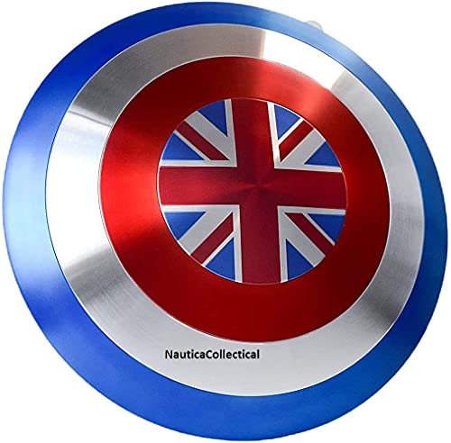 Captain Carter Shield - Metal Prop Replica Captain Americaâ€™s Shield Metal 1:1,MCU Captain America Shield Movie Prop Replica,Marvel Captain America Cosplay