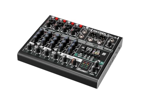 Image of Hayden Richtone OTG Mixer | Professional USB Audio Interface & DJ Mixer for Mobile, PC, Studio Recording, Streaming, Karaoke, Live Sound | Portable OTG Mixing Console with Clear Sound (6 Ch OTG)