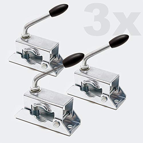 Anhänger Set 10-teilig, Stützrad mit Klemmhaltern, Stützen & Unterlegkeilen, bis 150 kg – Bild 5