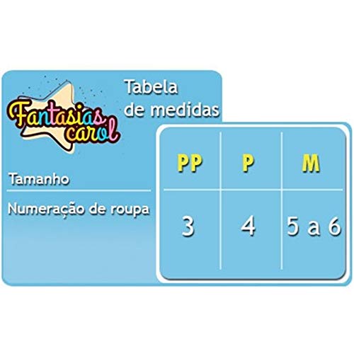 Fantasia Patatá Infantil Pop Sulamericana Com Máscara P 3-4