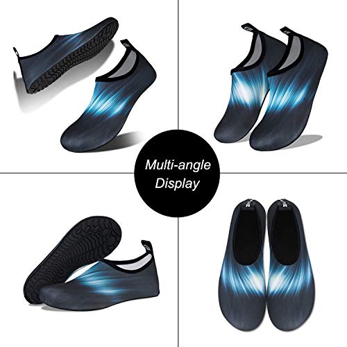 Image of WateLves Water Shoes for Womens Mens Barefoot Quick-Dry Aqua Socks for Beach Swim Surf Yoga Exercise New Translucent Color Soles