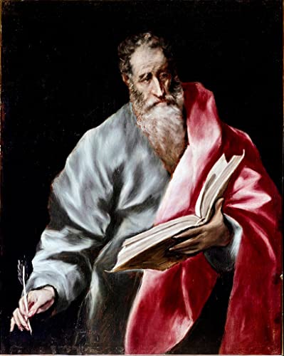 Peinture poster abstraite Apostolat de la cathédrale de Tolède par El Greco 60x90cm