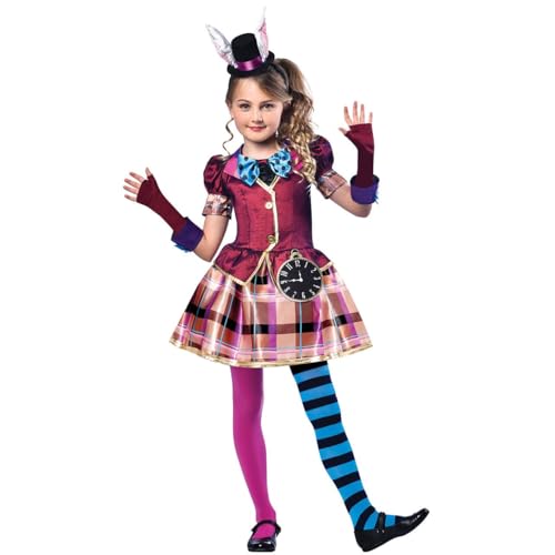 amscan (PKT) (9903197) Disfraz de Miss Sombrerero para niñas (12-14 años) - Marca individual