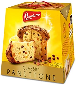 Bauducco Panettone Classic - Moist & Fresh Fruit Holiday Cake - Traditional Italian Recipe With Candied Fruit & Raisins - 26.2oz