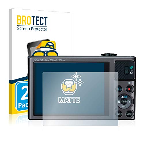 BROTECT Protector Pantalla Anti-Reflejos Compatible con Canon PowerShot SX620 HS (2 Unidades) Pelicula Mate Anti-Huellas