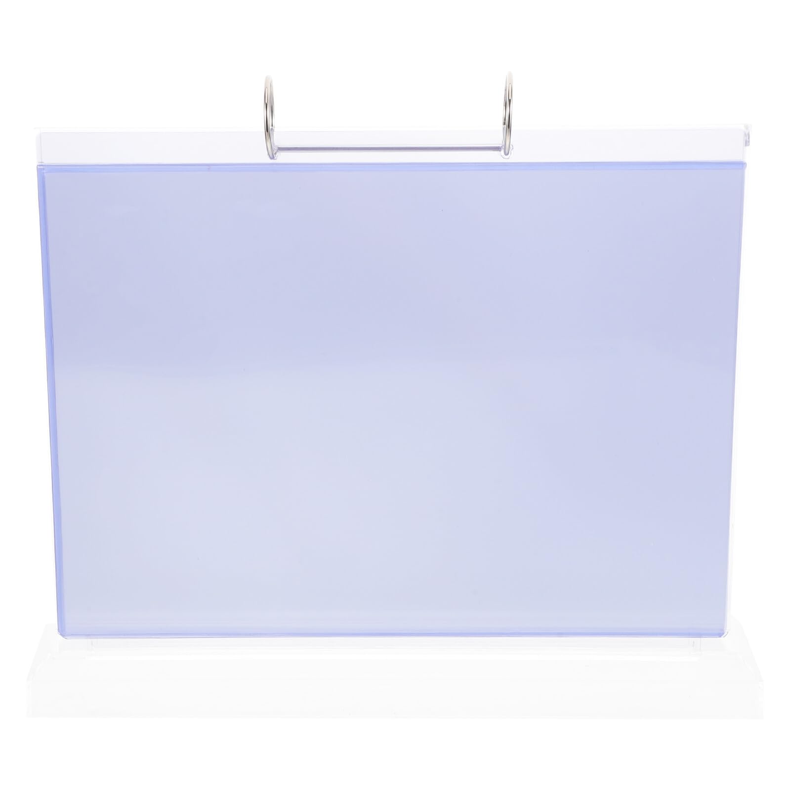Support de menu horizontal transparent Anneome porte-affiche double face table - 8