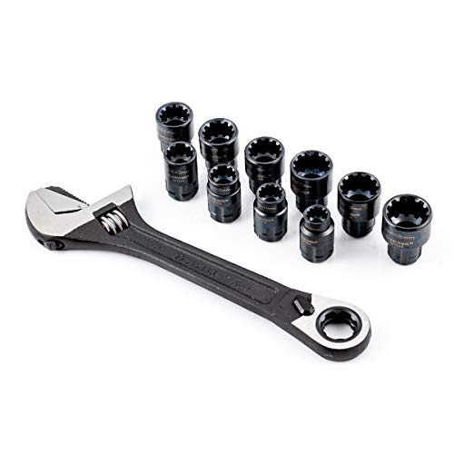 Jogo De Soquetes Vortex X6 Chave De Ajuste Belzer Verde 10-19mm