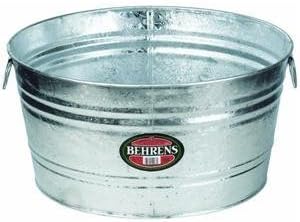 Behrens Tub 14 Gal Round Galvanized