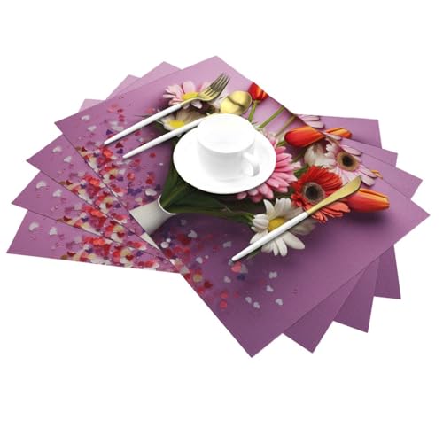 Set de table lavable pour protéger des taches et de la chaleur lot de 4