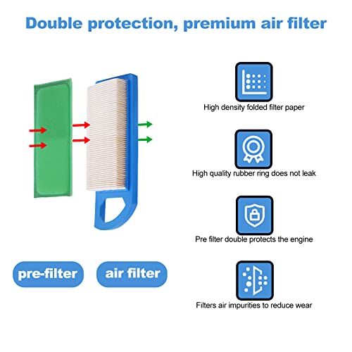 Awszh 697153 795115 Air Filter 298090 298090S Fuel Filter 492932S Oil Filter Lawn Mower Tune Up Kit Fit For 794422 698083 797008 697153 Lt2000 Lt1000 33425 31G777 31E777 Lawn Mower #TOP5