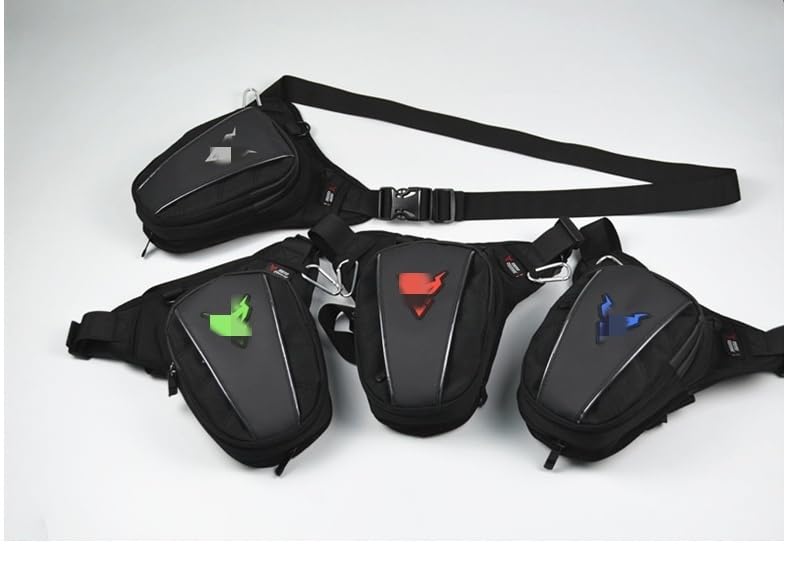 Bolsa Pierna Moto, Pernera Moto Bolsa Lateral Multifuncional for Motocicleta, Impermeable, for Ocio al Aire Libre, riñonera for(Matte Gray)