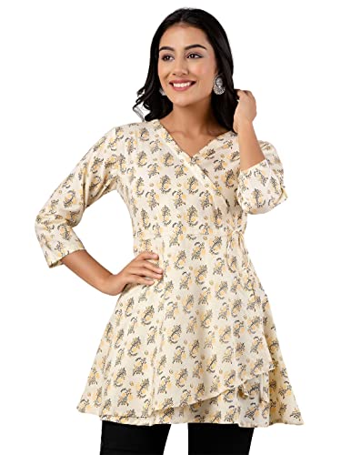 Image of feranoid Women Cotton Angrakha Kurti